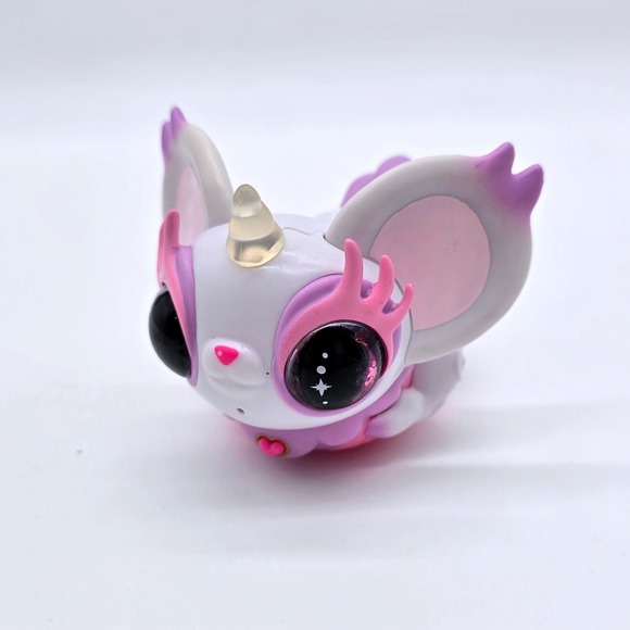 WowWee Lil' Shimmer Unicorn Creature Toy White Purple Pink Big Eyes-Works - Picture 2 of 8